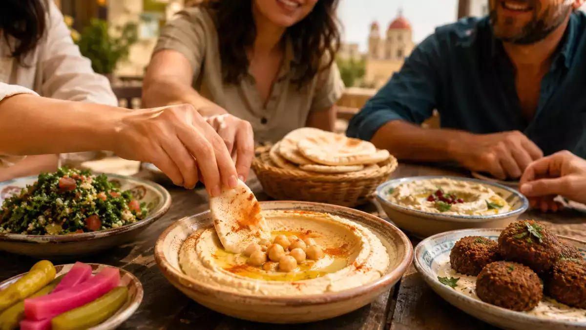 Mezze, λιβανέζικα τάπας : μικρά πιάτα και συνταγές που ταξιδεύουν με τον ουρανίσκο