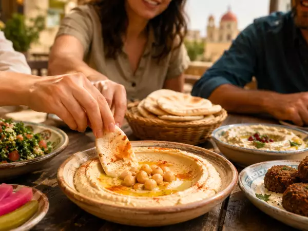 Mezze, λιβανέζικα τάπας : μικρά πιάτα και συνταγές που ταξιδεύουν με τον ουρανίσκο
