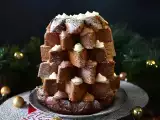 Συνταγή Μπριός pandoro γεμισμένος με κρέμα nutella και κρέμα βανίλιας σε σχήμα χριστουγεννιάτικου δέντρου