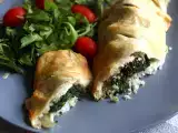Συνταγή Μπακαλιάρος σε σφολιάτα με σπανάκι