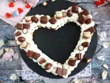 Συνταγή Heart cake au kinder - kinder κέικ καρδιάς για την ημέρα του αγίου βαλεντίνου