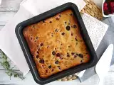 Συνταγή Brownie με λευκή σοκολάτα και κόκκινα φρούτα (blondie)