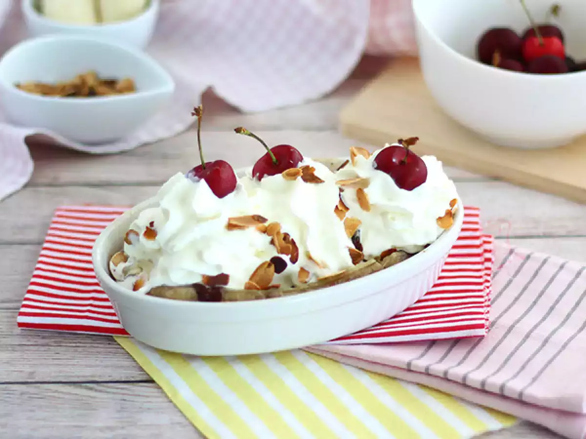 Συνταγή Banana split, το διάσημο παγωμένο επιδόρπιο