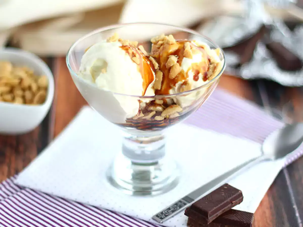 Συνταγή Sundae, το γλυκό αμερικανικό παγωτό