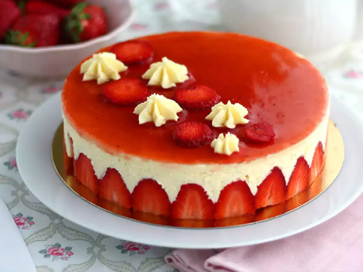 Συνταγή Fraisier (συνταγή βήμα προς βήμα)