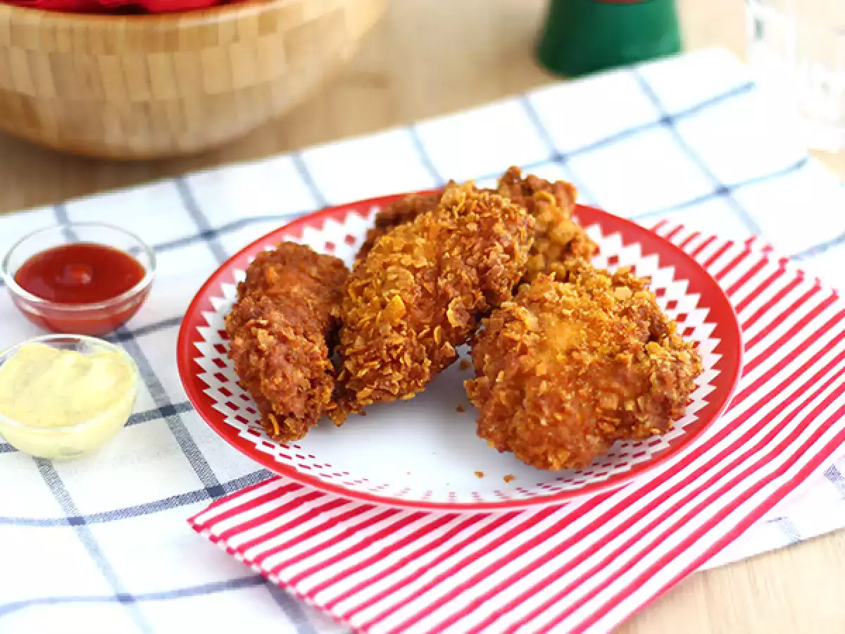 Συνταγή Τραγανά κοτόπουλα τύπου kfc