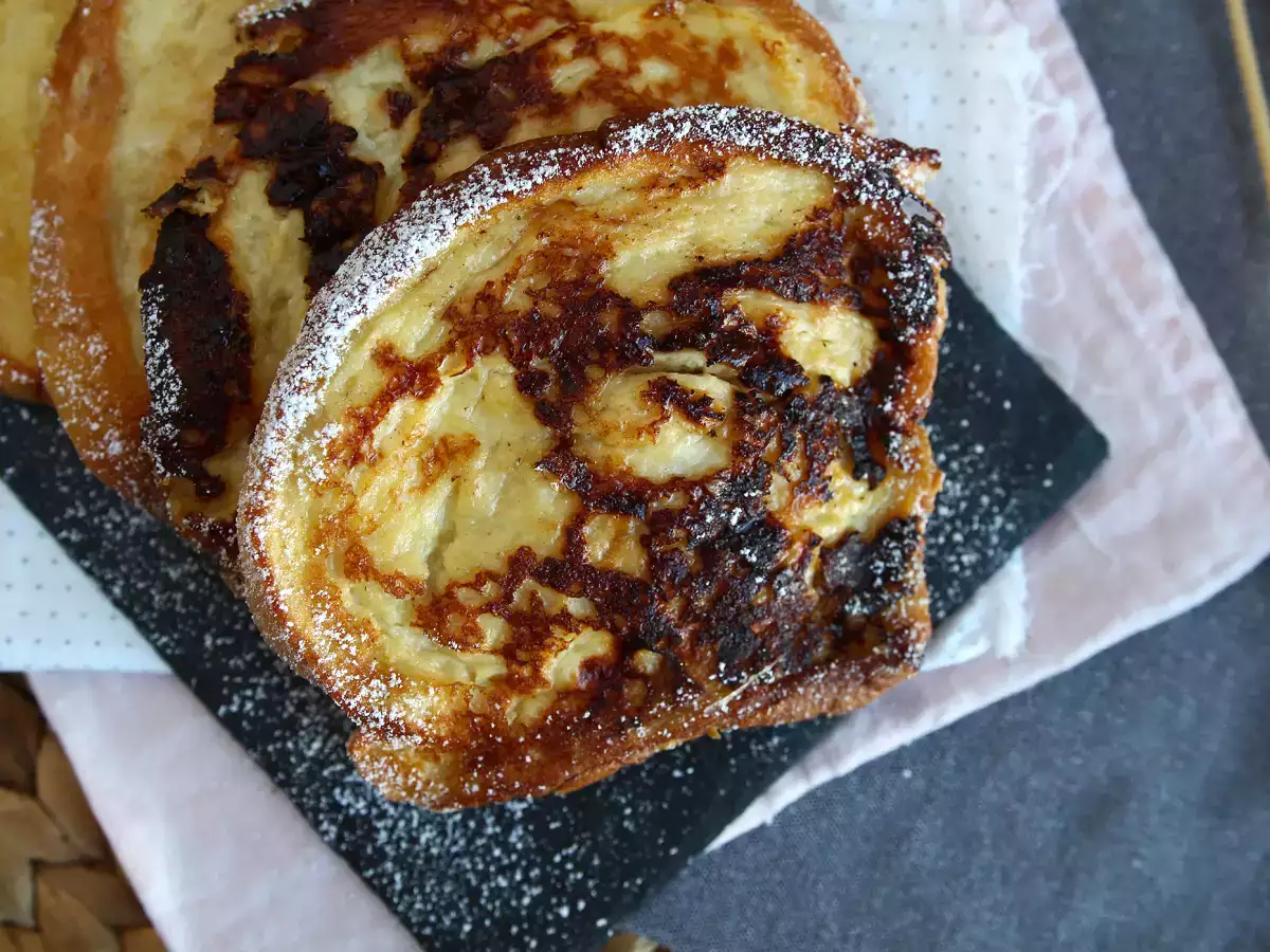 Συνταγή Υγρό και τραγανό brioche perdue