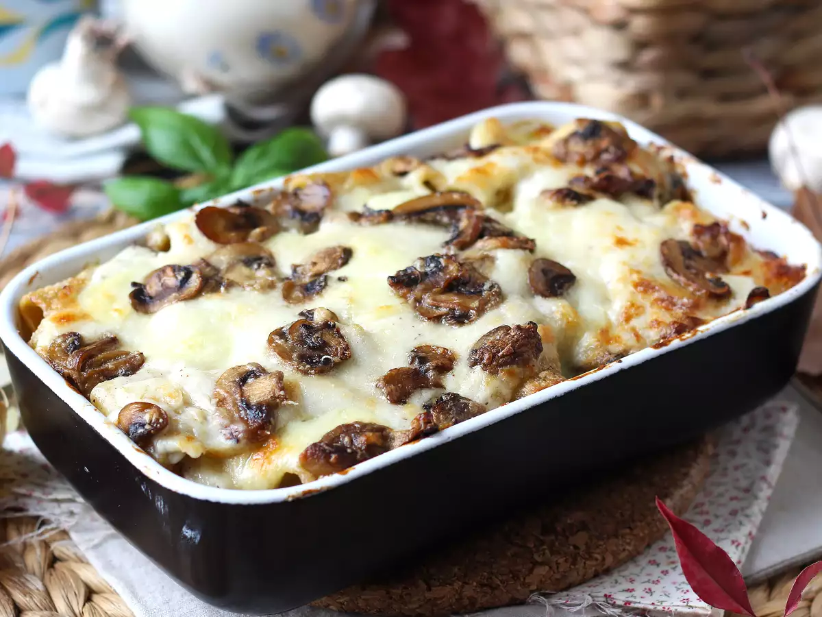 Συνταγή Pasta al forno ai funghi: η τέλεια κρεμώδης και χορταστική συνταγή για το φθινόπωρο
