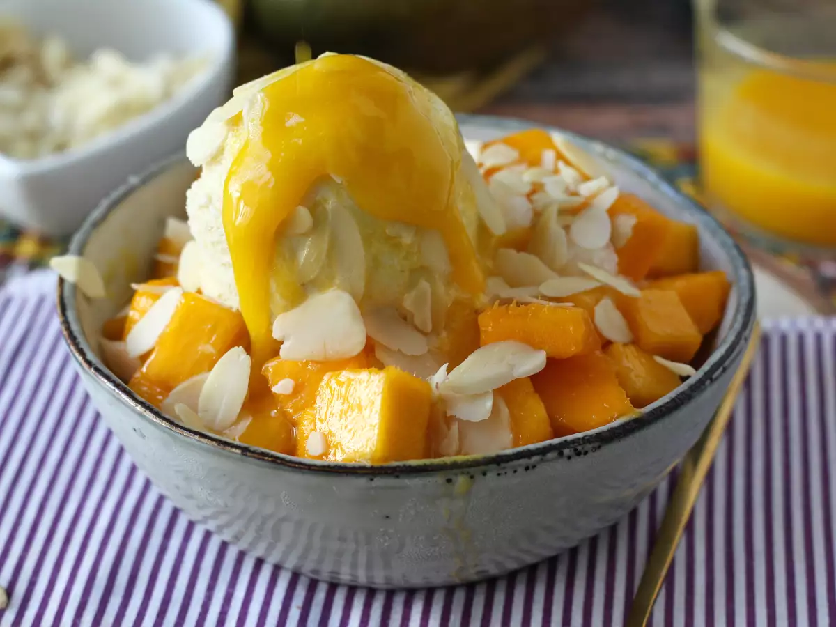 Συνταγή Mango bingsu, το νόστιμο κορεατικό επιδόρπιο με μάνγκο που έχει επιτυχία παγκοσμίως