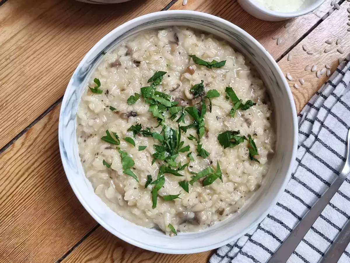 Συνταγή Ριζότο μανιταριών με thermomix