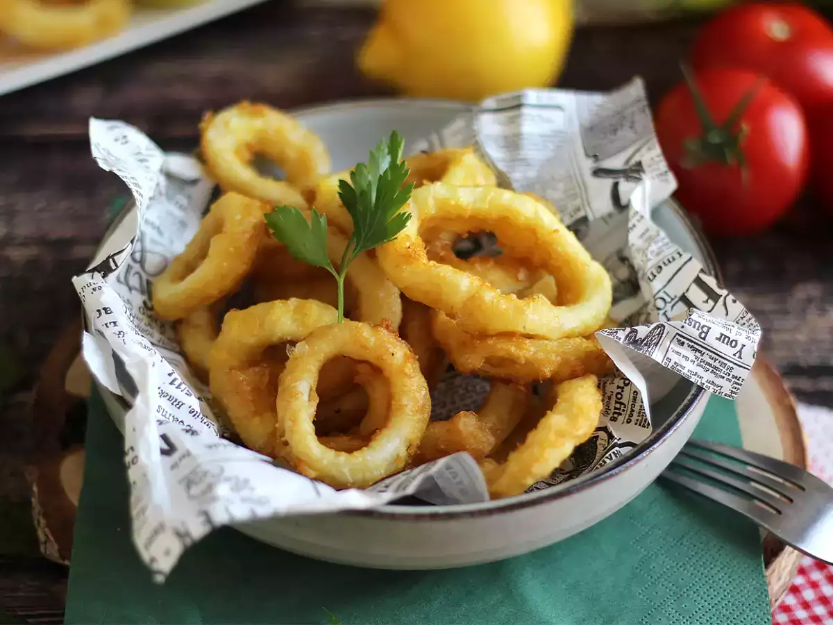 Συνταγή Calamares a la romana - παναρισμένα καλαμαράκια σε κουρκούτι