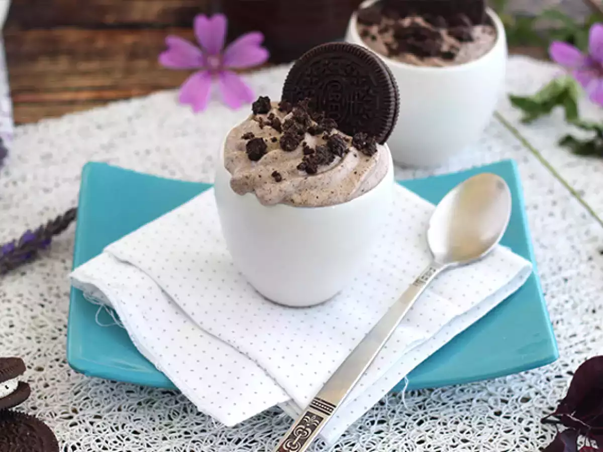 Συνταγή Μους μπισκότου oreo