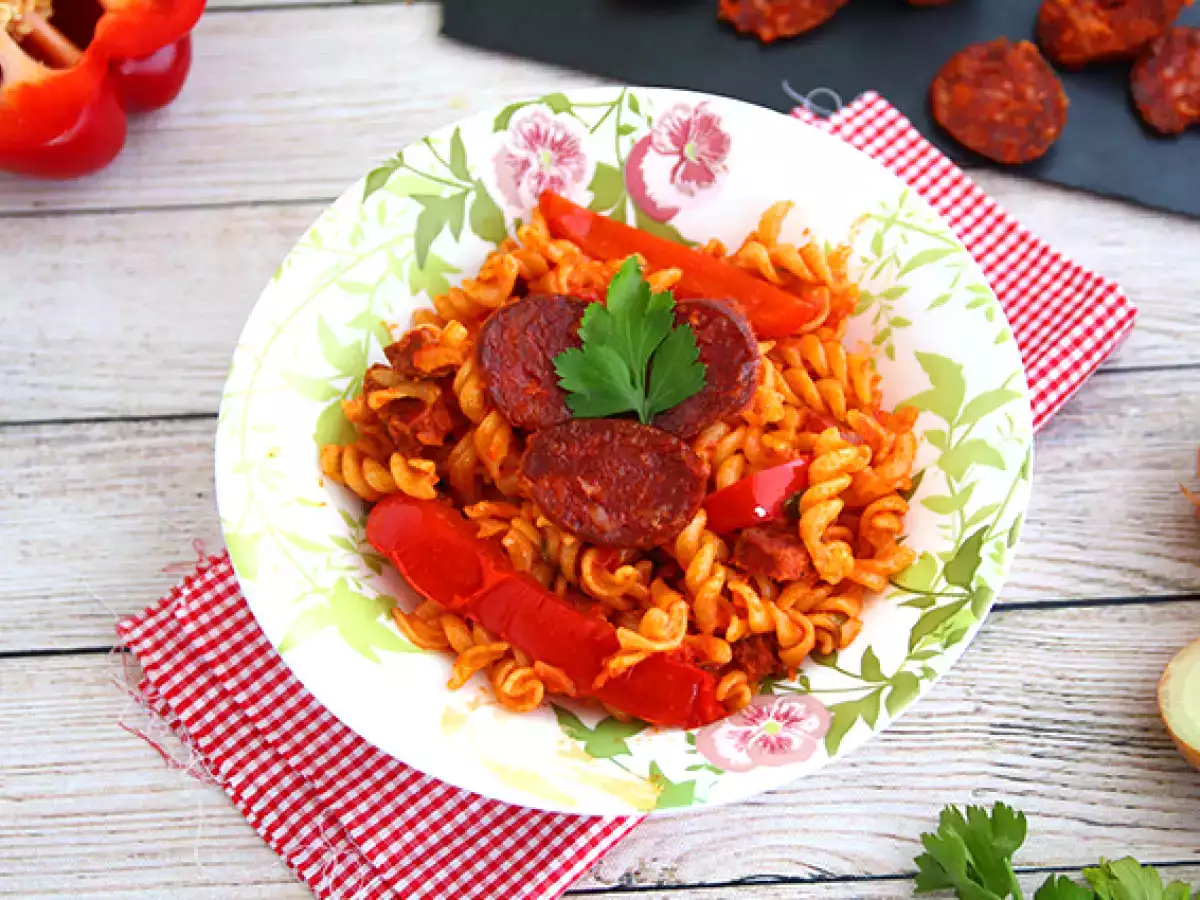 Συνταγή Ζυμαρικά με chorizo