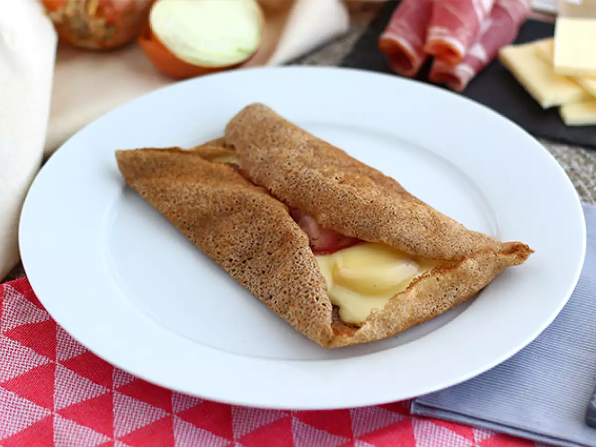 Συνταγή Γαλέτα φαγόπυρου με τυρί raclette