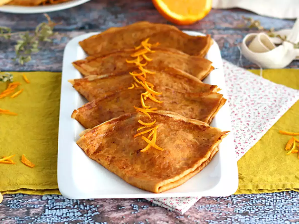 Συνταγή Crêpes suzette, η παραδοσιακή συνταγή