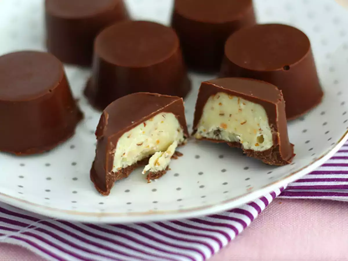 Συνταγή Kinder schoko-bons σπιτικές σοκολάτες