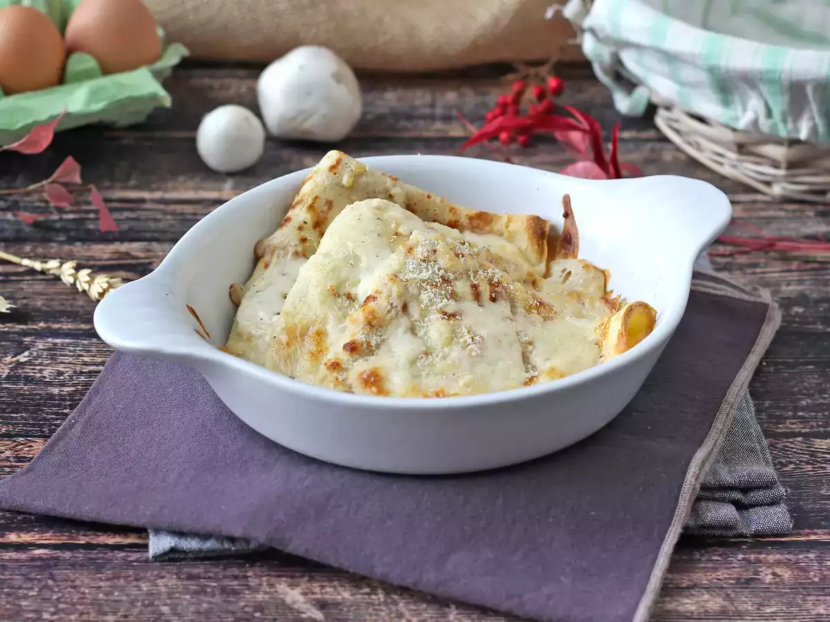 Συνταγή Crespelle ricotta και μανιτάρια: η τέλεια κρεμώδης χορτοφαγική συνταγή για κάθε περίσταση