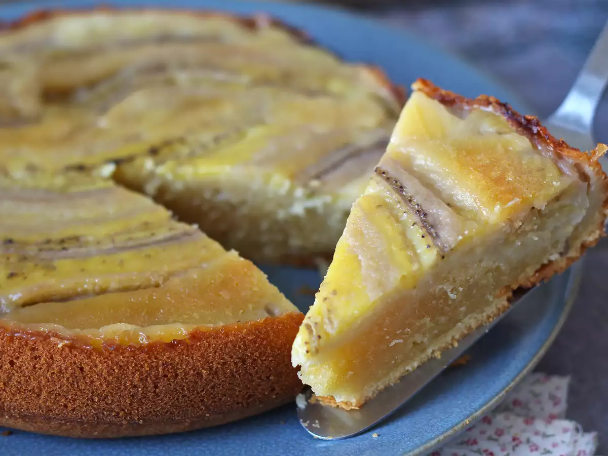 Συνταγή Extra fondant ανάποδη τούρτα μπανάνα