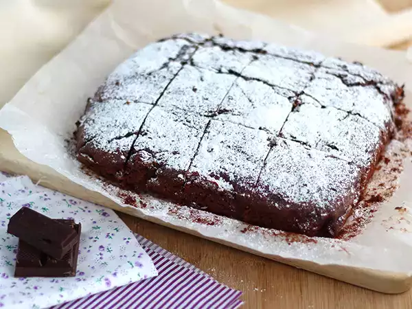 Συνταγή Vegan brownie, χωρίς αυγά και γάλα