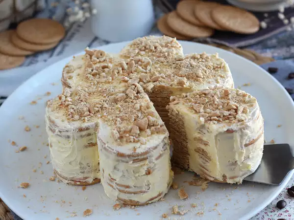 Συνταγή Πορτογαλικό κέικ μπισκότων, bolo de bolacha