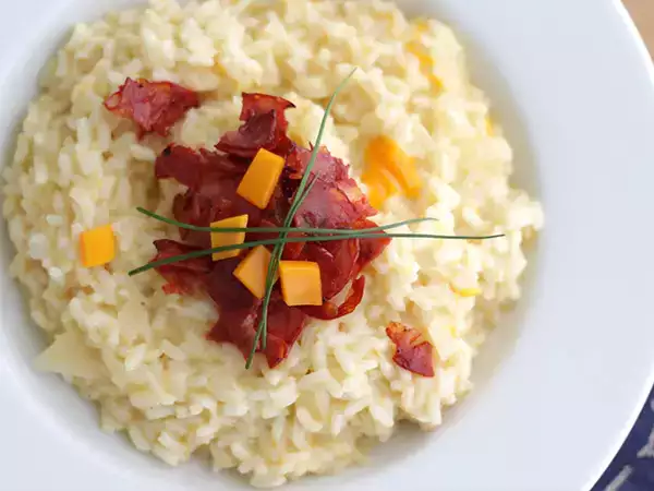 Συνταγή Ριζότο με τυρί και chorizo