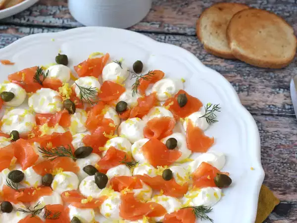 Συνταγή Καπνιστός σολομός για απεριτίφ
