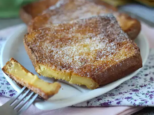Συνταγή Torrijas στη φριτέζα αέρα με ψωμί μπριός, μια παράδοση χωρίς επιπλοκές