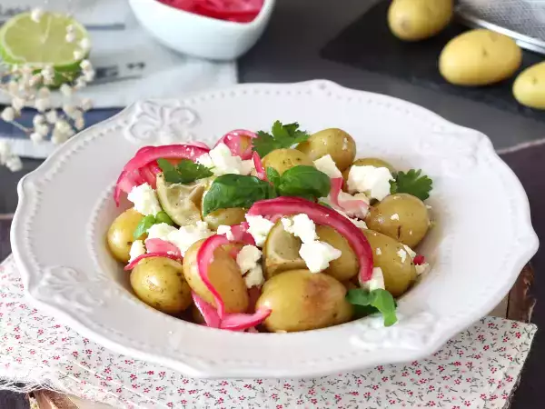 Συνταγή Πατάτες en papillote με λεμόνι και φέτα