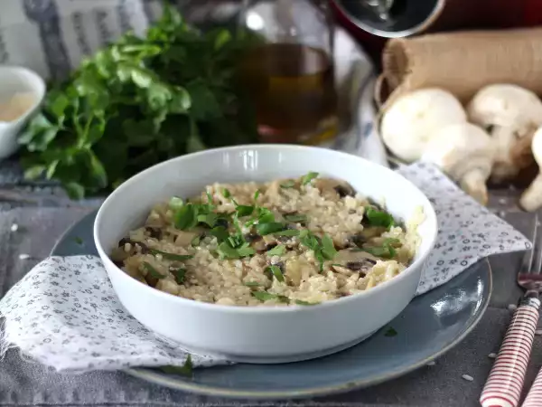 Συνταγή Ριζότο μανιταριών στο cookeo