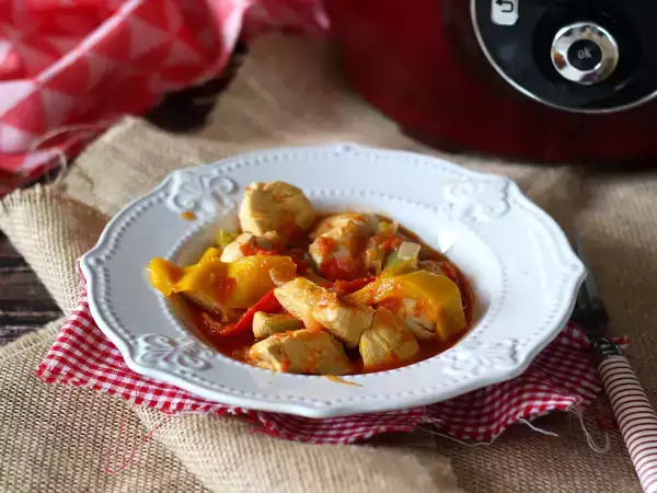 Συνταγή Κοτόπουλο express basquaise στο cookeo