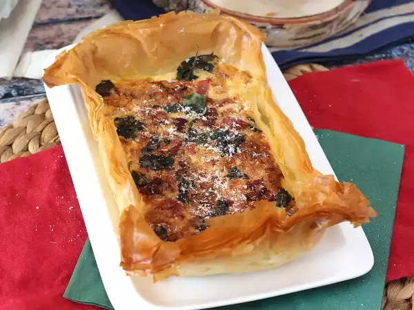 Συνταγή Γρήγορη ιταλική τάρτα filo