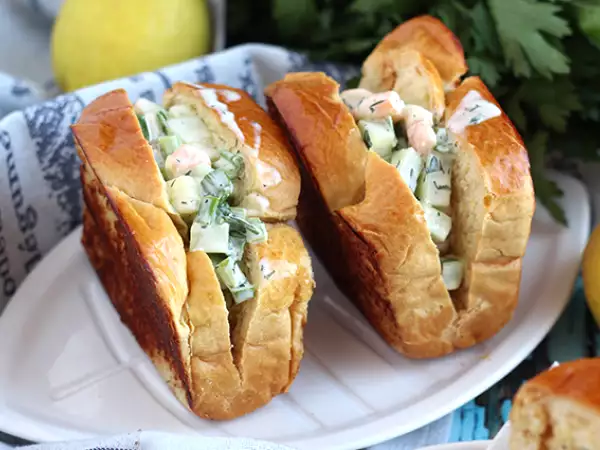 Συνταγή Σάντουιτς με γαρίδες (ρολό γαρίδας)