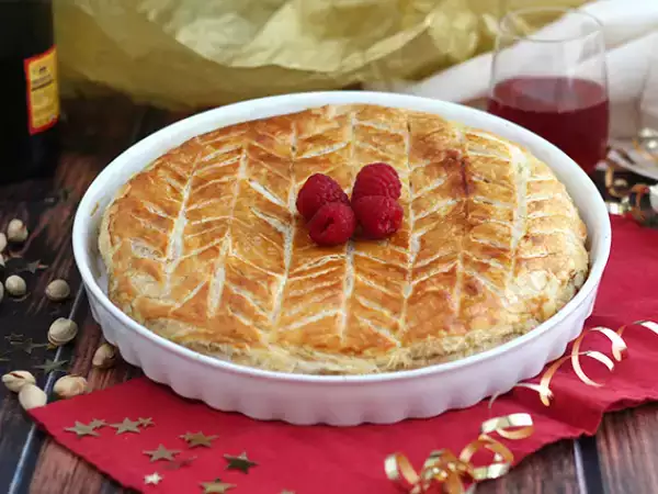 Συνταγή Frangipane βατόμουρο φιστίκι galette des rois