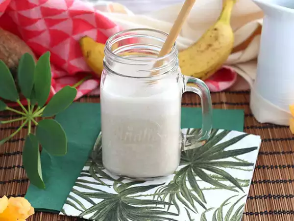 Συνταγή Vegan μιλκσέικ μπανάνας