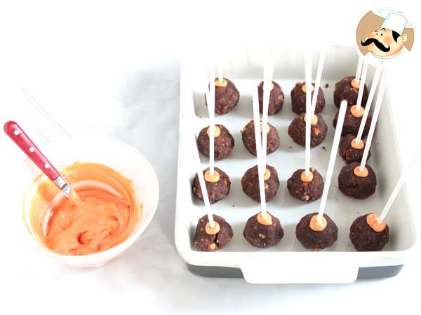 CakePops - Απόκριες - Προετοιμασία βήμα 5