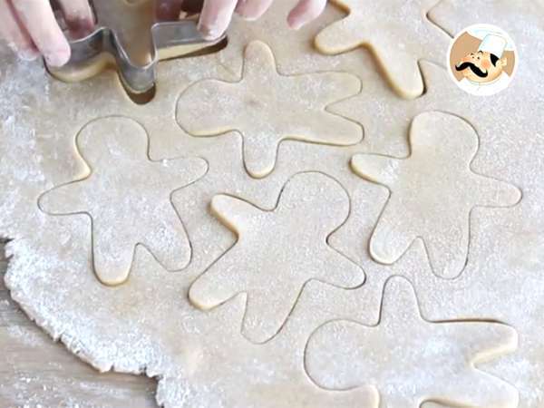 Μπισκότα με μπισκότα - Gingerbread Men - Προετοιμασία βήμα 4
