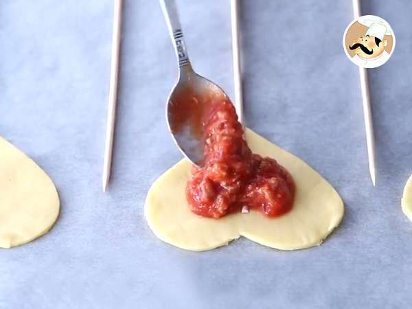 Pie Pops σε σχήμα καρδιάς για την Ημέρα του Αγίου Βαλεντίνου - Προετοιμασία βήμα 3