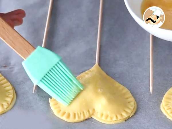 Pie Pops σε σχήμα καρδιάς για την Ημέρα του Αγίου Βαλεντίνου - Προετοιμασία βήμα 6