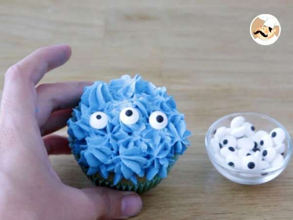 Cupcakes με τέρατα για τις Απόκριες - Προετοιμασία βήμα 14