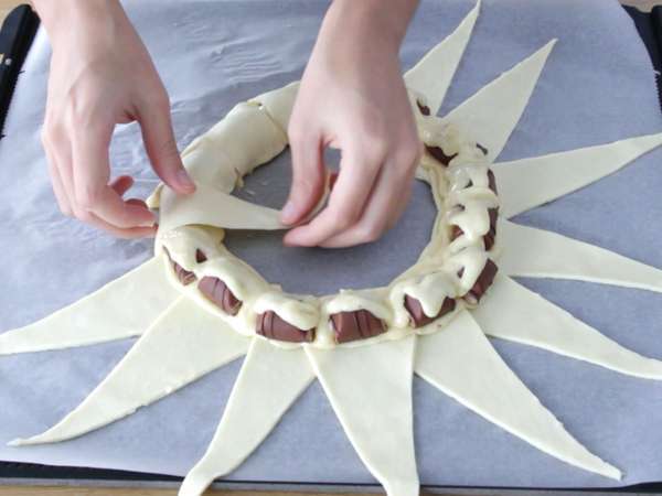 Galette des rois με Kinder Bueno - Προετοιμασία βήμα 12