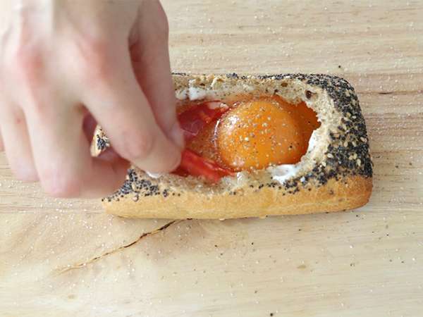 Καραβιές αυγών με chorizo και τυρί - Προετοιμασία βήμα 3