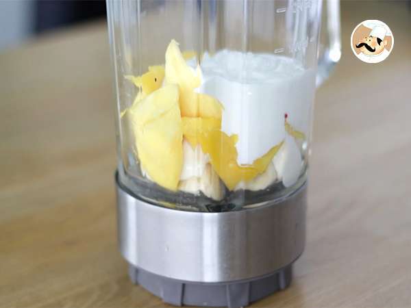 Μάνγκο και μπανάνα smoothie bowl - Προετοιμασία βήμα 1