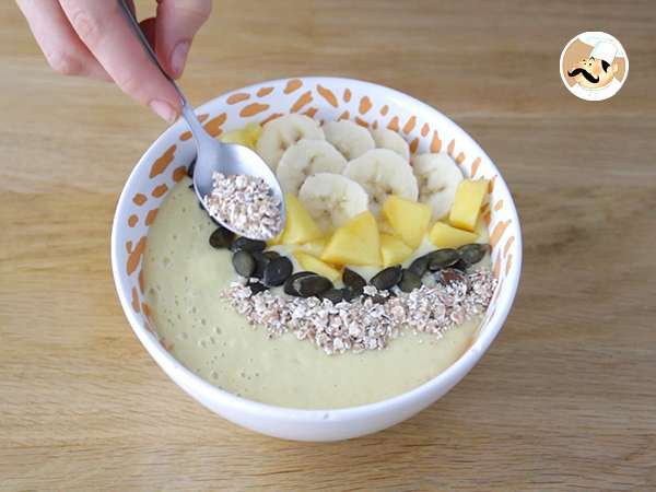 Μάνγκο και μπανάνα smoothie bowl - Προετοιμασία βήμα 3