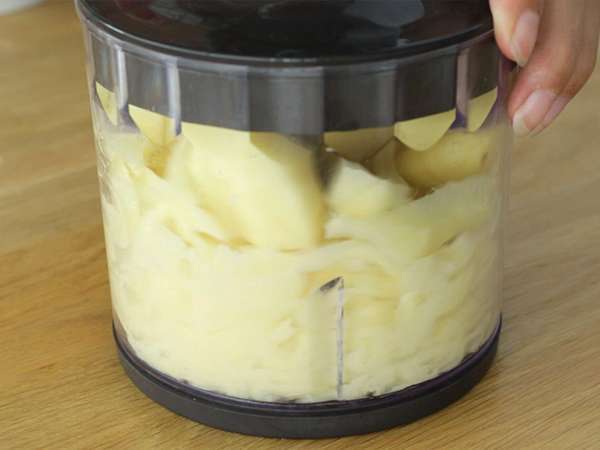 Βάφλες με μπέικον, comté και πατάτες - Προετοιμασία βήμα 2