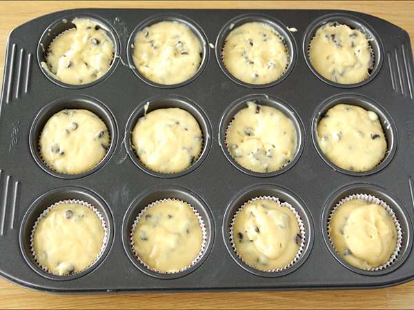 Muffins με σοκολάτα, η αμερικανική συνταγή - Προετοιμασία βήμα 3