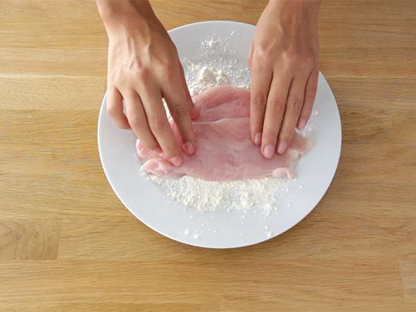 Σπιτικό cordon bleu - Προετοιμασία βήμα 1