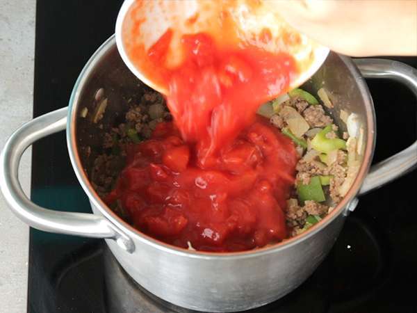 Μεξικάνικο τσίλι con carne - Προετοιμασία βήμα 3