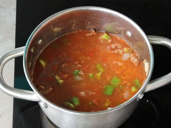 Μεξικάνικο τσίλι con carne - Προετοιμασία βήμα 4