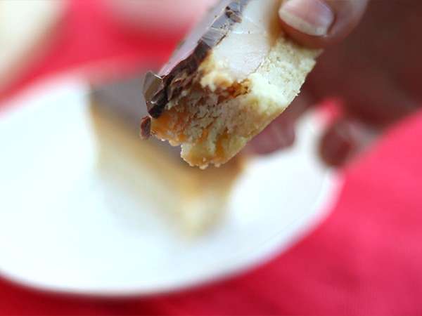 Σπιτικό Twix, ή Shortbread Millionaire - Προετοιμασία βήμα 8