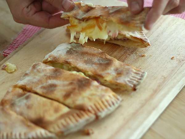 Chausson με raclette, calzone Savoyard - Προετοιμασία βήμα 6